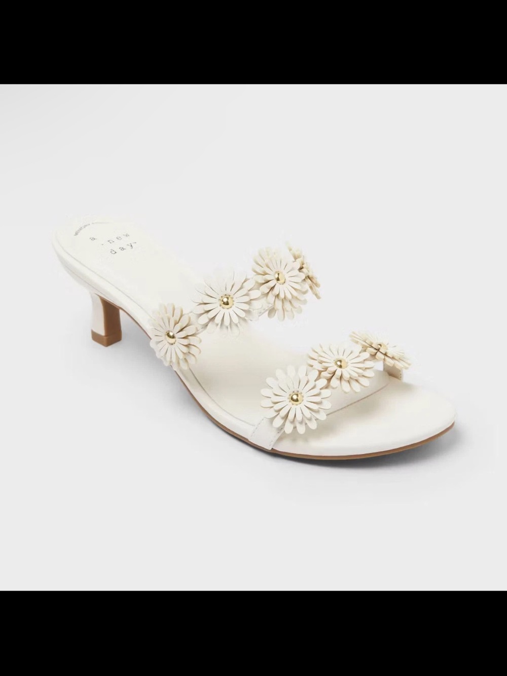 Women Dalia Heels with Memory Foam Insole - A New Day Cream